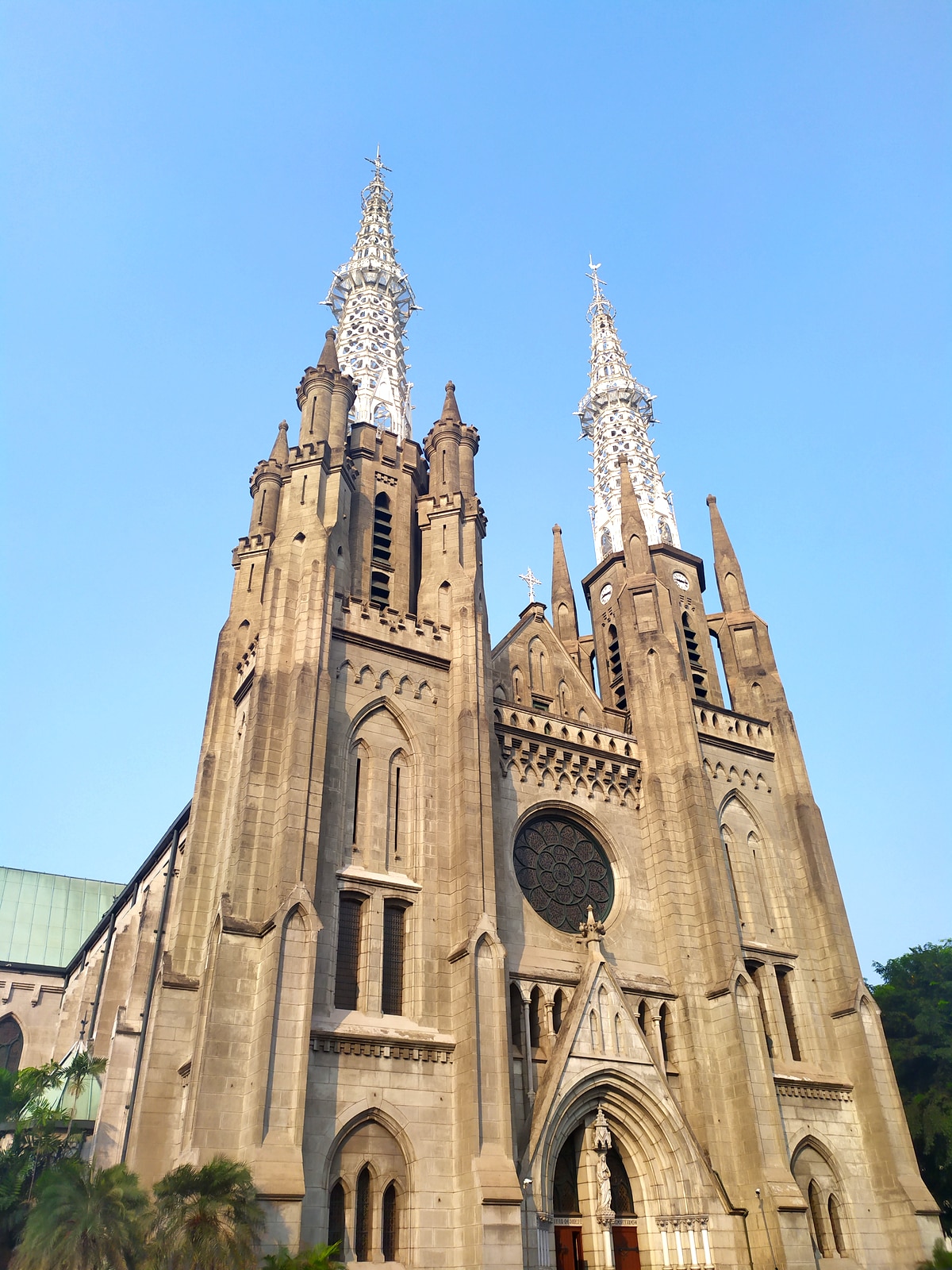 low angle shot of Jakarta Cathedral