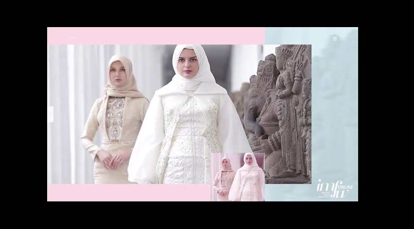 Peragaan busana di Indonesia Modest Fashion Week