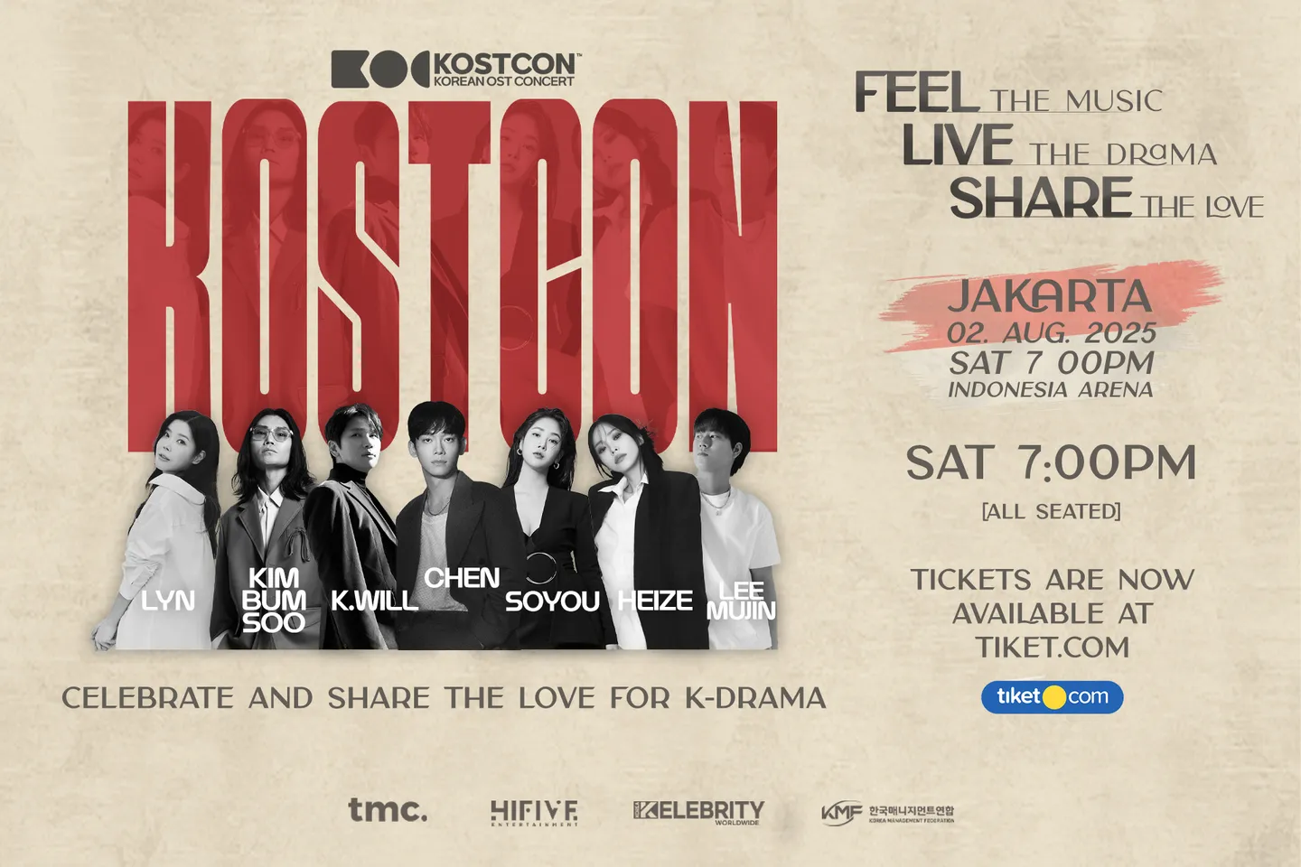 K-Ost Con "Lyn, Kim Bumsoo, K.Will, Soyou, Heize, Lee Mujin"