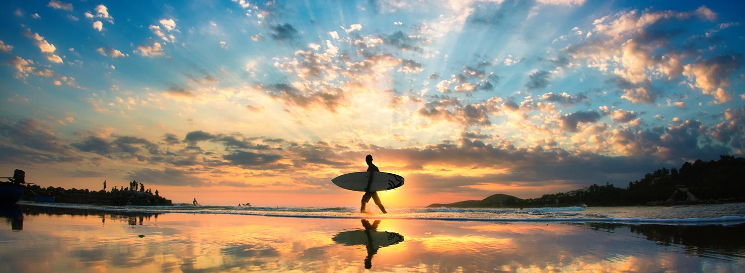 适合冲浪初学者的外南梦海滩