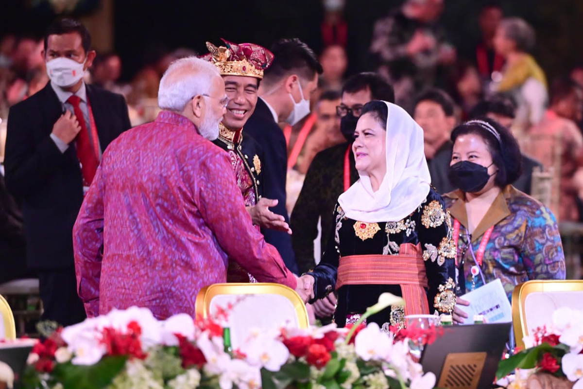 Presiden dan Ibu Iriana Gelar Jamuan Santap Malam bagi Para Pemimpin G20