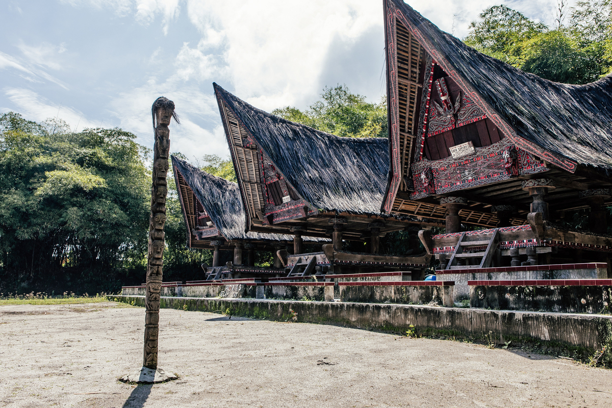Rumah Tradisional Suku Batak Toba di Museum Huta Bolon