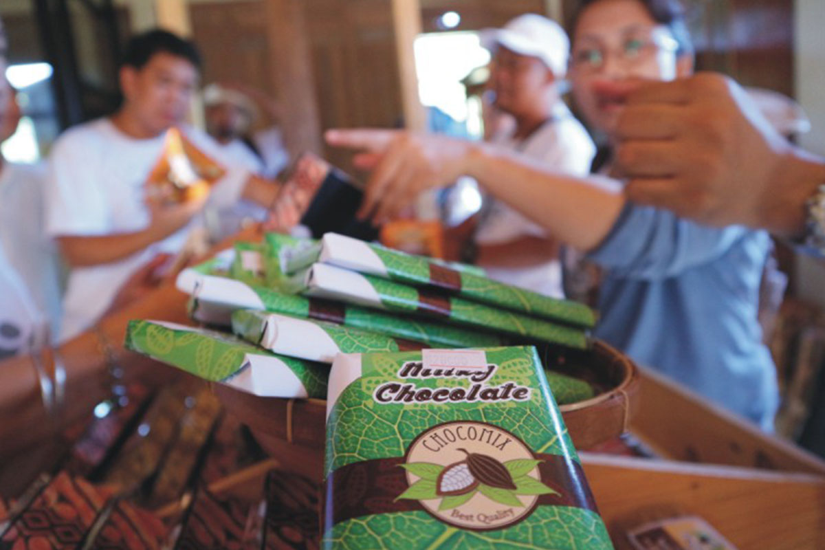 Cokelat batang produksi Griya Cokelat Nglanggeran, Gunungkidul